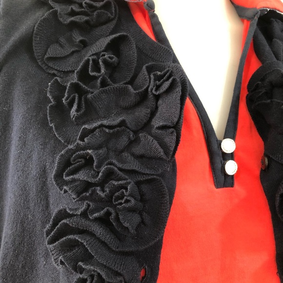 J.Crew Ruffle Front Cardigan Sweater - Picture 2 of 5